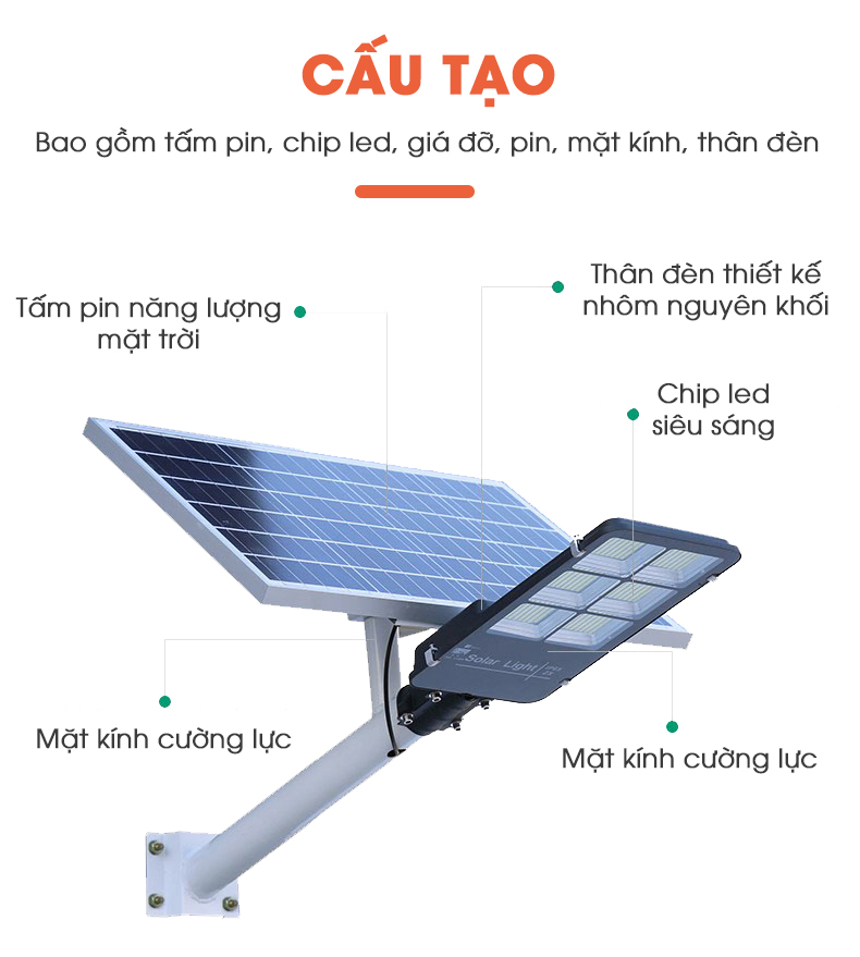 lắp đèn solar 300w tại nhà